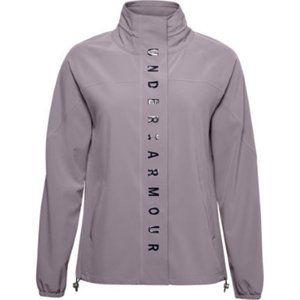 NWOT Under Armour Purple RUSH Woven Recover Full Zip Jacket
